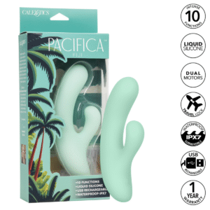 Vibrador Conejo Pacifica Fiji 10 Funciones Recargable CalExotics
