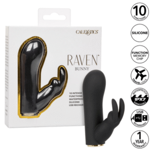 Vibrador Conejo Raven Bunny 10 Funciones Recargable CalExotics