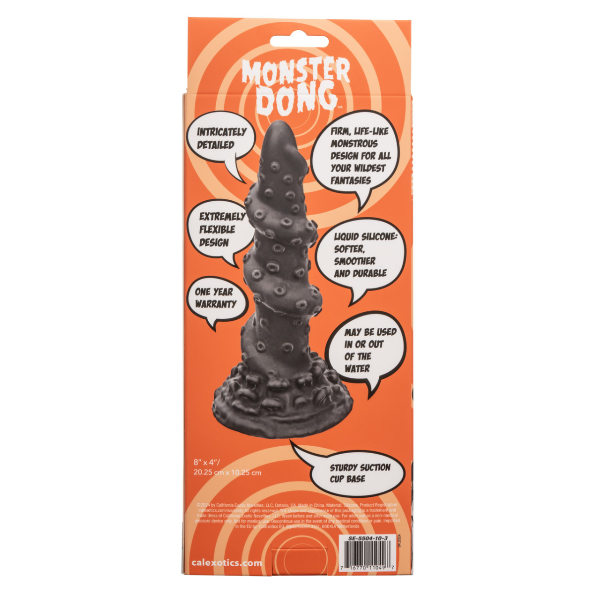 Dildo Monster Dong The Kraken 8” con Ventosa y Textura Fantasía - Image 5