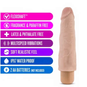 Dildo Realista Vibrador Multivelocidad Dr. Skin 14 Blush