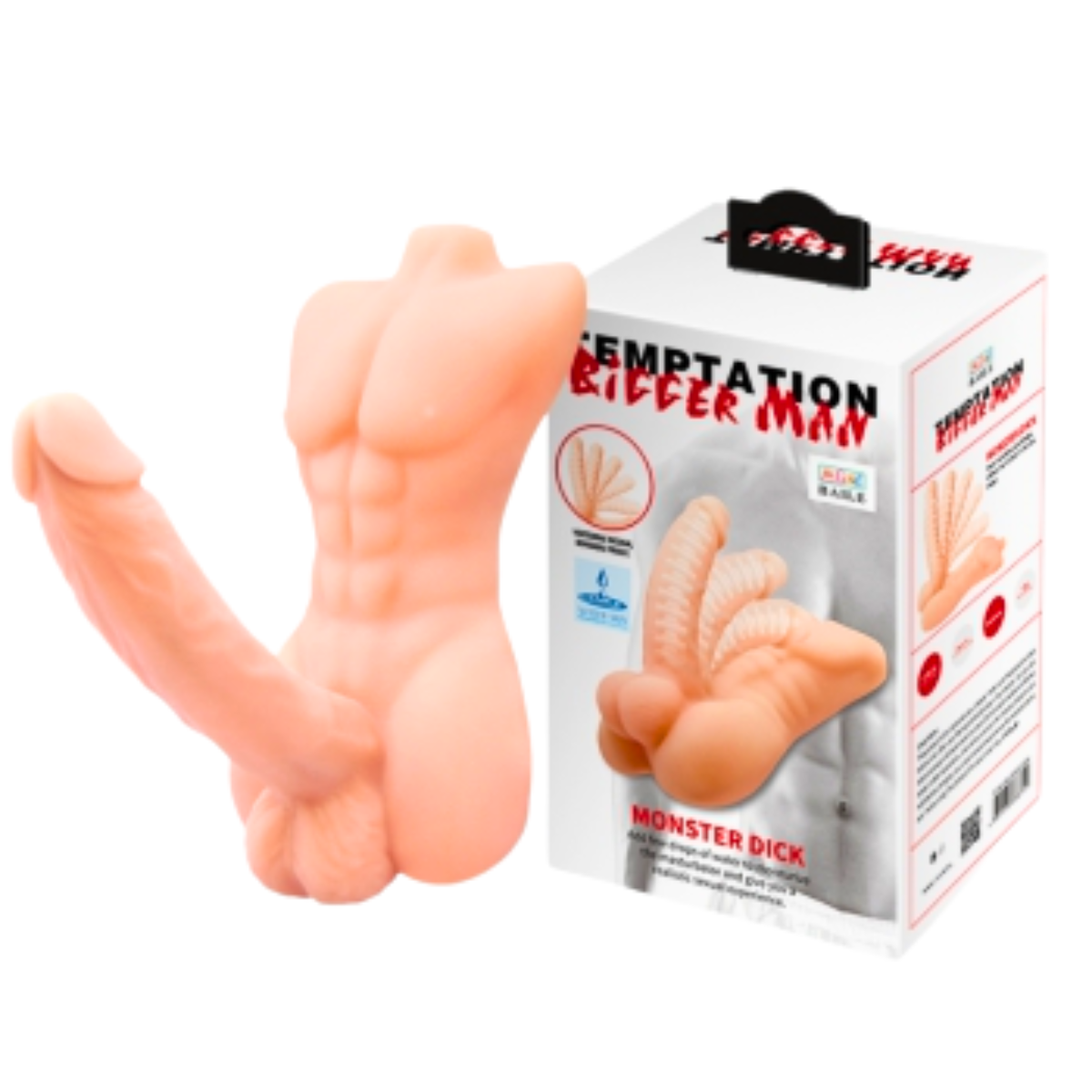 Dildo y Masturbador Realista Crazy Bull Temptation Free Man Autolubricante