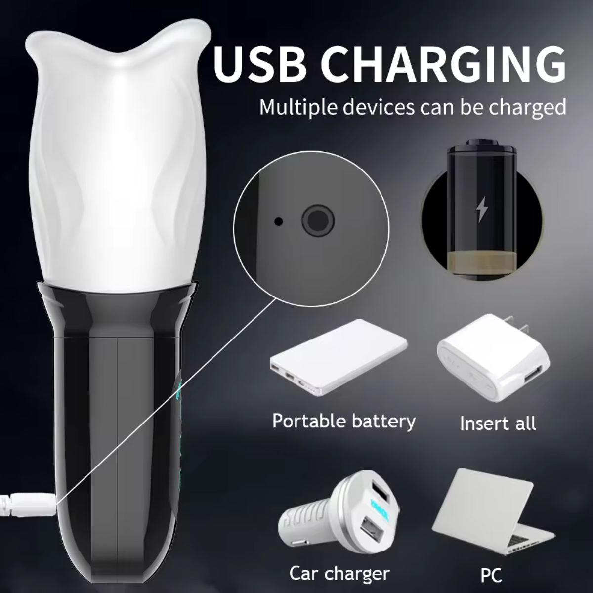 Masturbador Eléctrico con 10 Modos de Vibración | Copa de Succión Masculina - Image 9