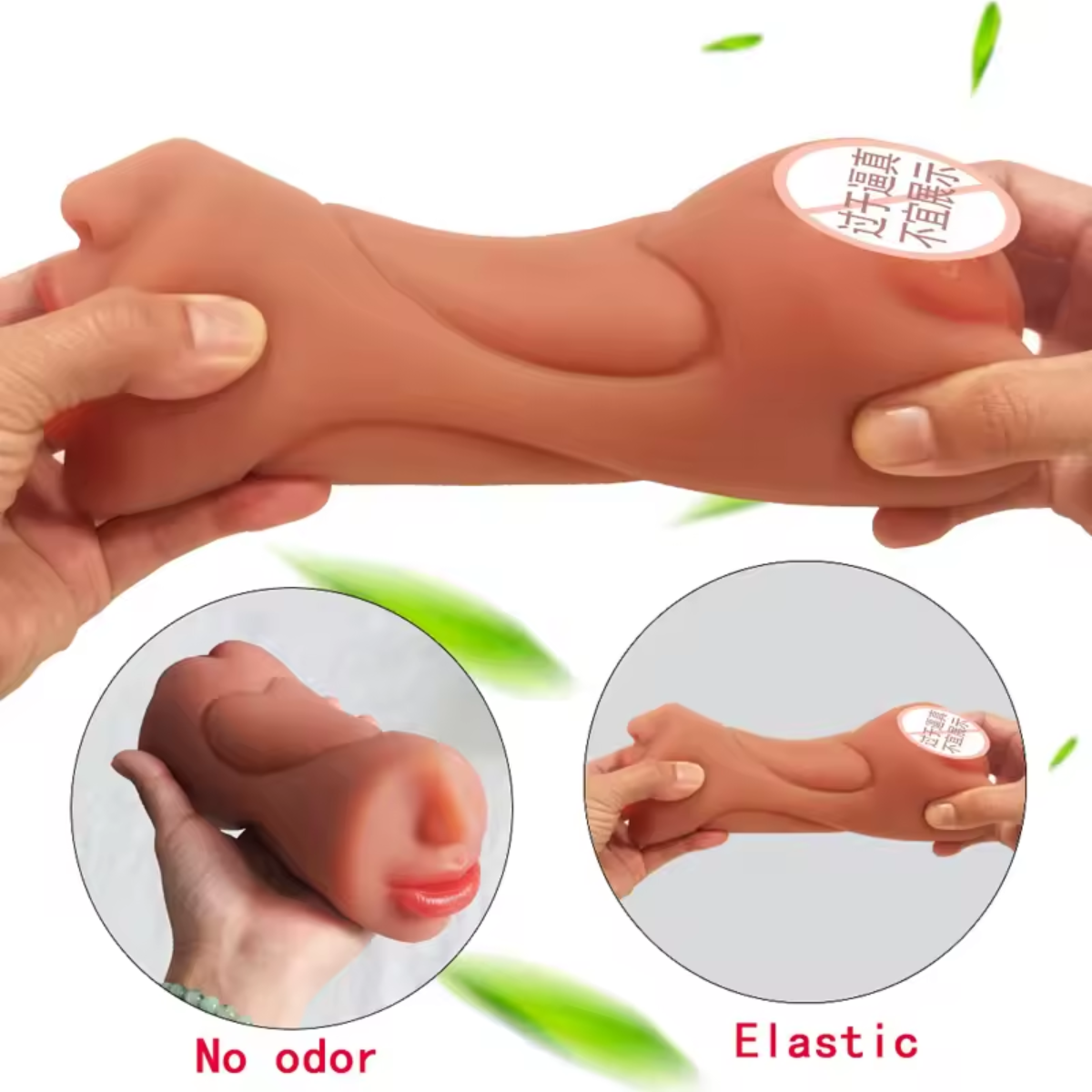 Masturbador Realista 2 en 1 con Orificio Oral y Vaginal | Textura Suave y Ajustada - Image 7