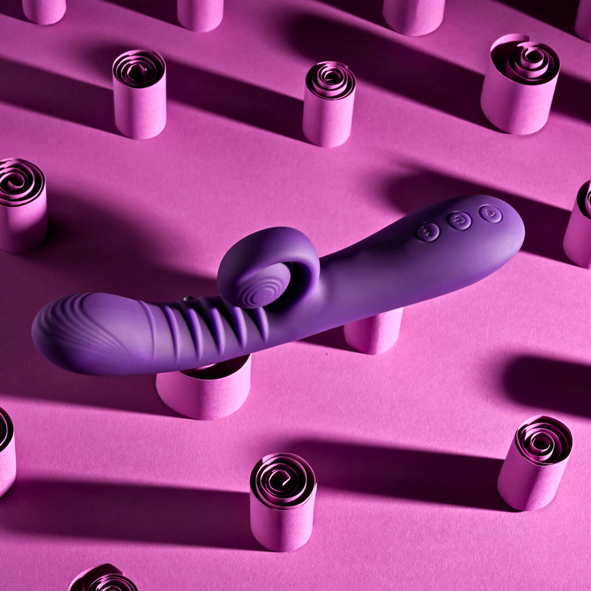 Vibrador Doble Curlicue Playboy Pleasure 10 Velocidades Recargable - Image 3