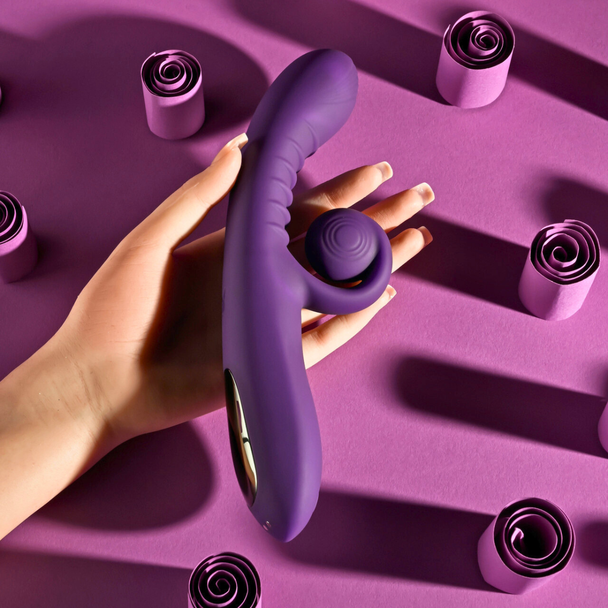 Vibrador Doble Curlicue Playboy Pleasure 10 Velocidades Recargable - Image 8