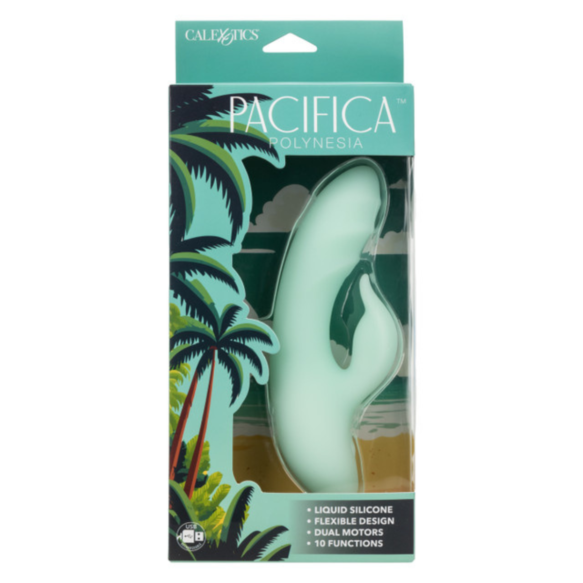 Vibrador Conejo Pacifica Polynesia 10 Funciones Recargable - Image 5
