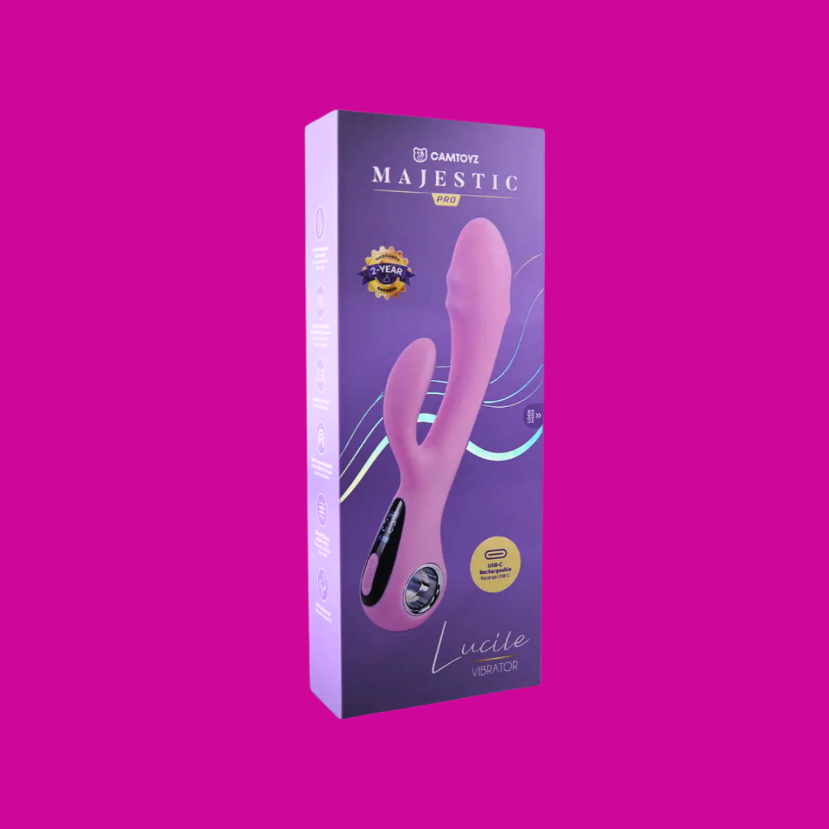 Vibrador Lucile Majestic Pro 10 Modos con Pantalla Interactiva - Image 9
