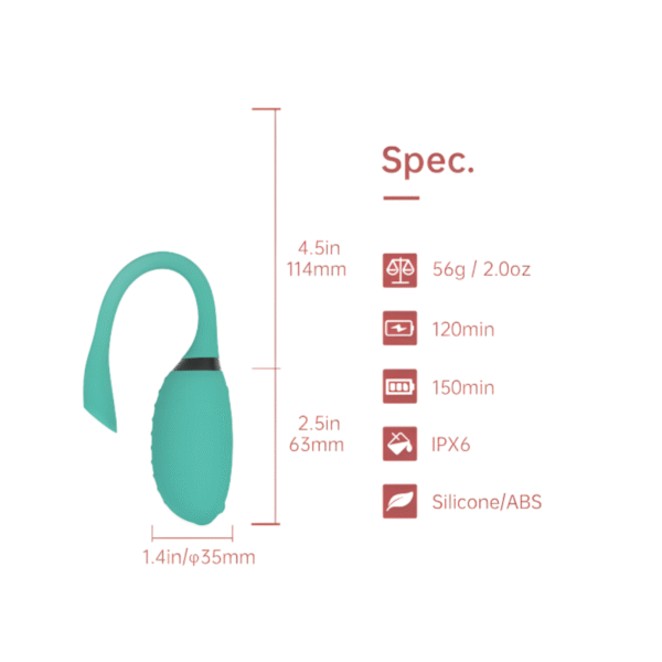 Huevo Vibrador Control Remoto Recargable Magic Motion Fugu - Image 3