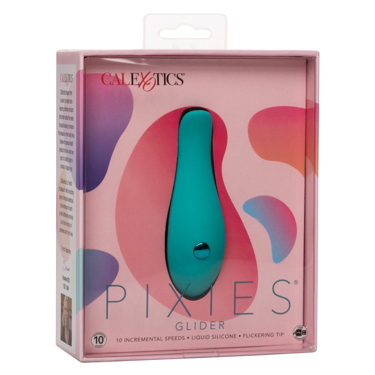 Vibrador Pixies Glider 10 Velocidades Recargable CalExotics - Image 4