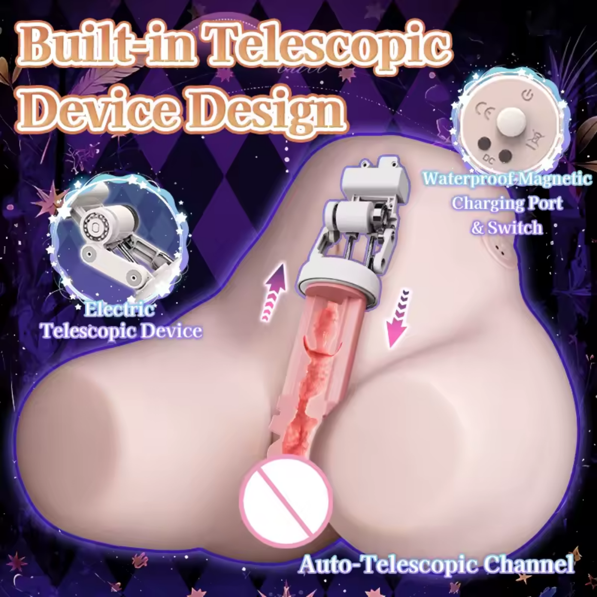 Masturbador Automático Exxxotica Exclusive Succubus con Movimiento Telescópico - Image 4