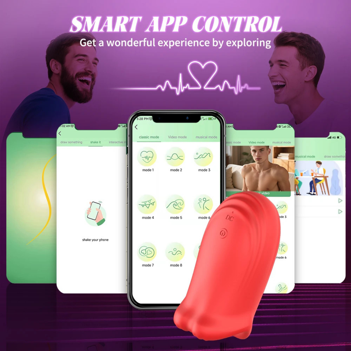 Masturbador Oral Exxxotica Exclusive con Vibración y Control por App - Image 7