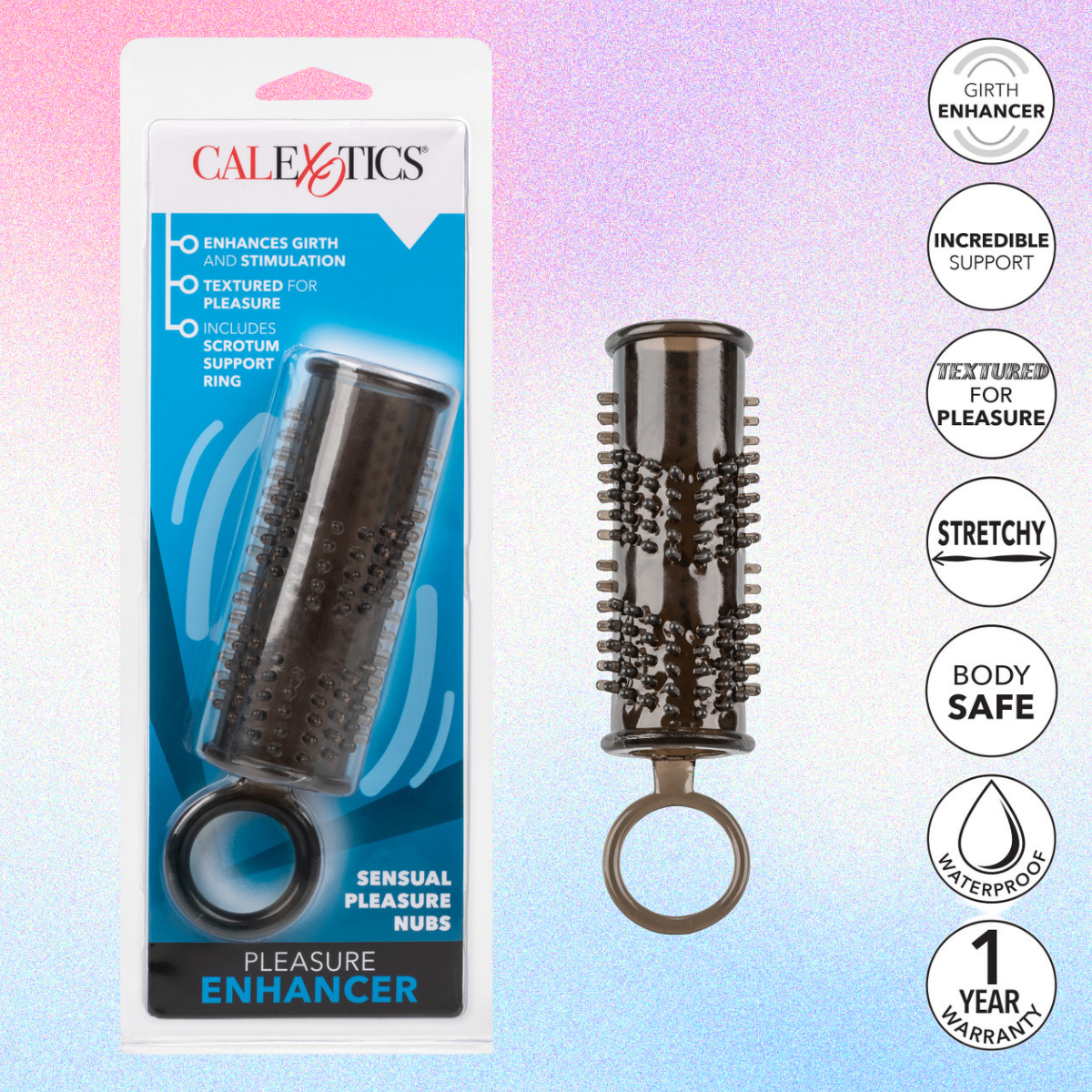 Funda Texturizada Pleasure Enhancer con Anillo de Retención - Image 7