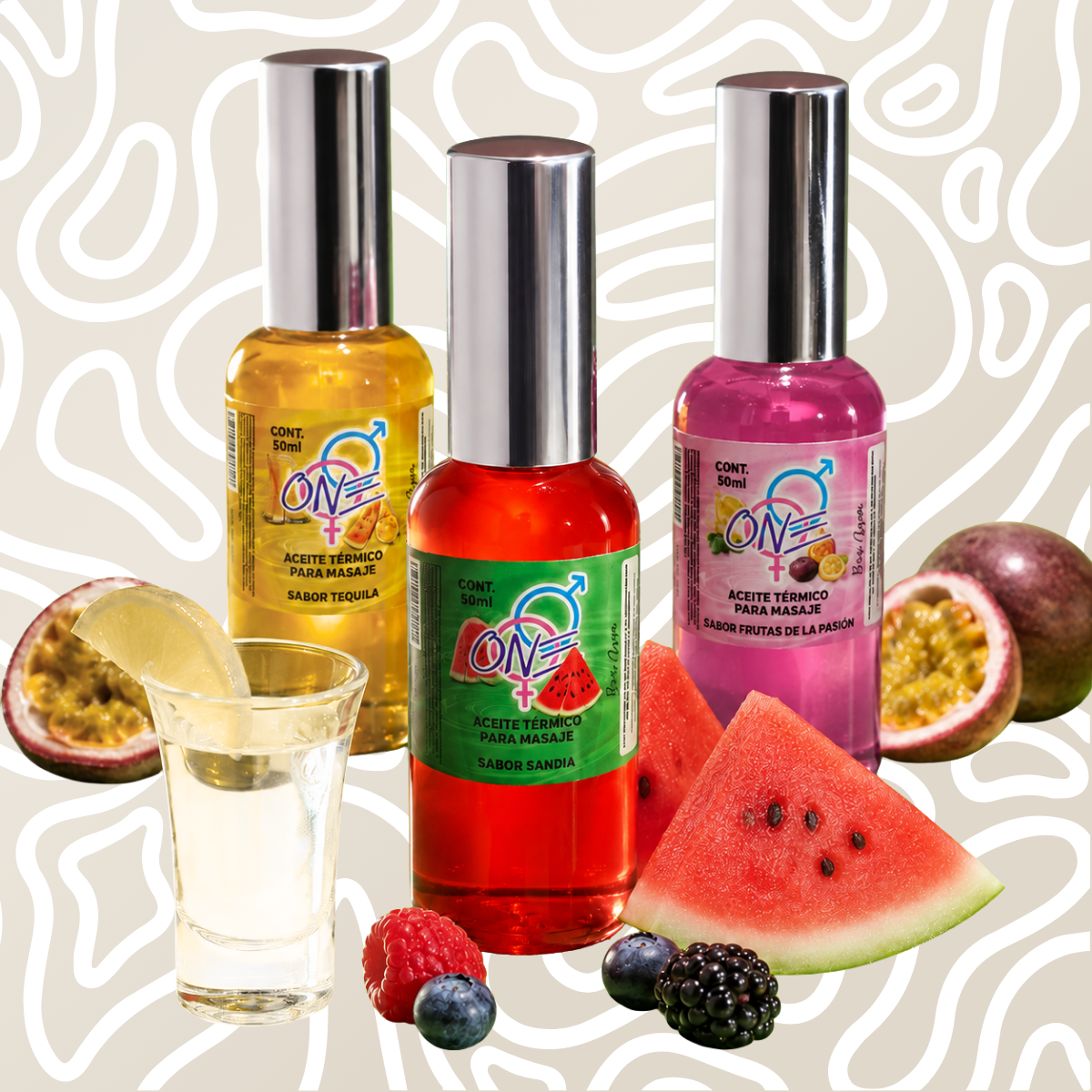 Aceite Termico Comestible Para Masaje One 50 Ml Sabor - Image 4