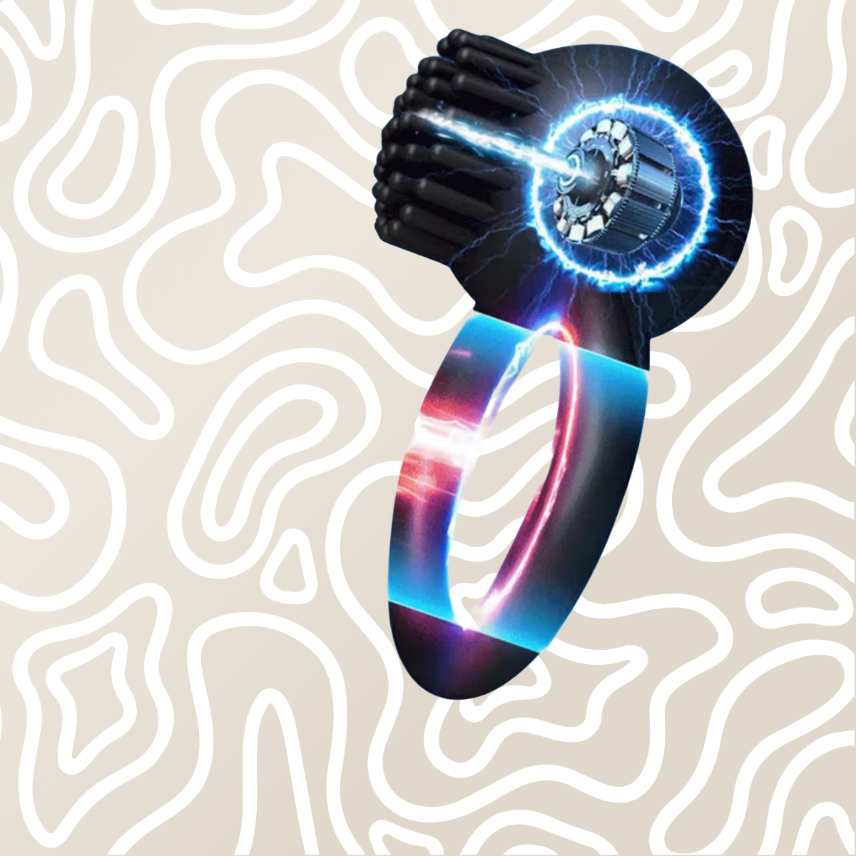 Anillo Vibrador Pene 10 Modos Silicona Recargable Negro - Image 4