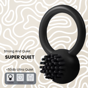 Anillo Vibrador Pene 10 Modos Silicona Recargable Negro: imagen 7