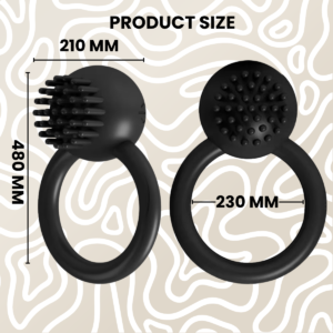 Anillo Vibrador Pene 10 Modos Silicona Recargable Negro: imagen 6