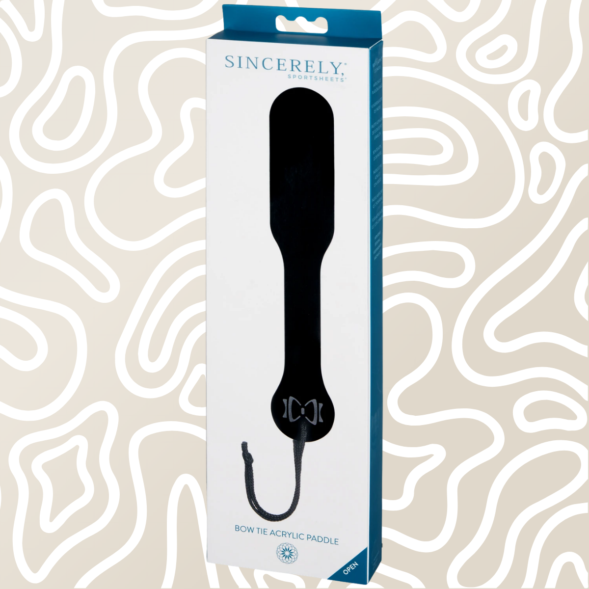 Azotador BDSM Paddle Acrílico Negro Para Adultos