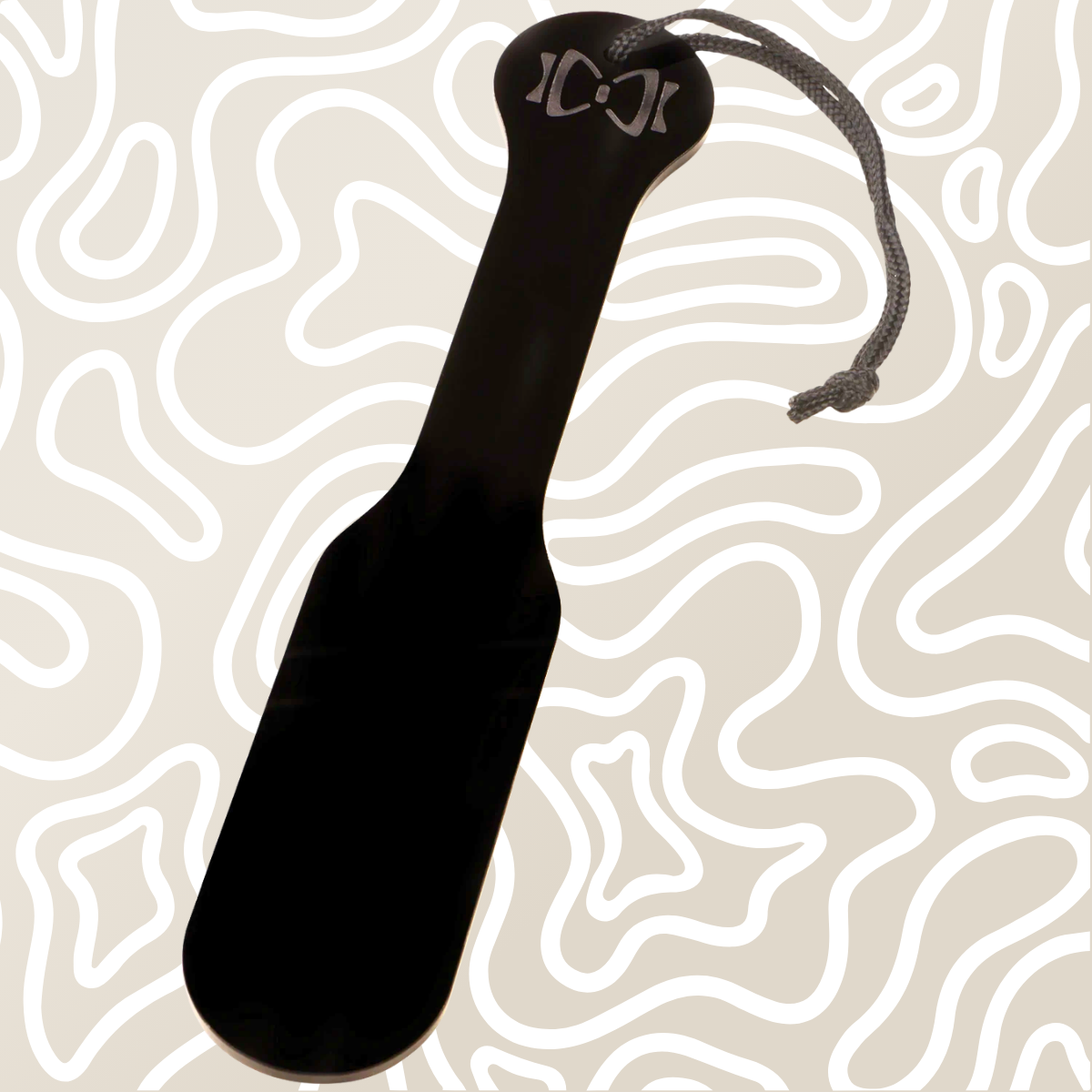 Azotador BDSM Paddle Acrílico Negro Para Adultos - Image 2