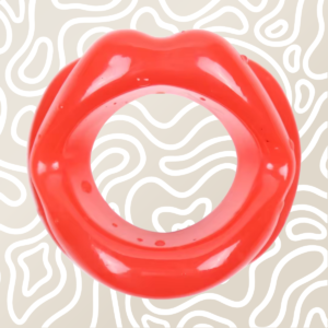 Separador Bucal BDSM Silicona Boca Abierta Adulto Rojo