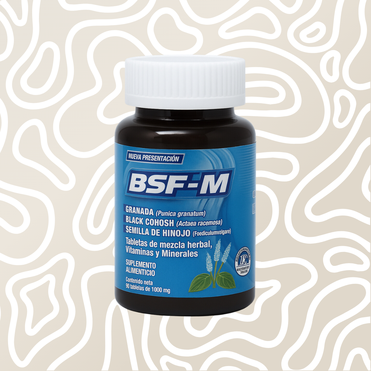 Suplemento Masculino BSF-M 90 Tabletas 1000mg Hombre - Image 4