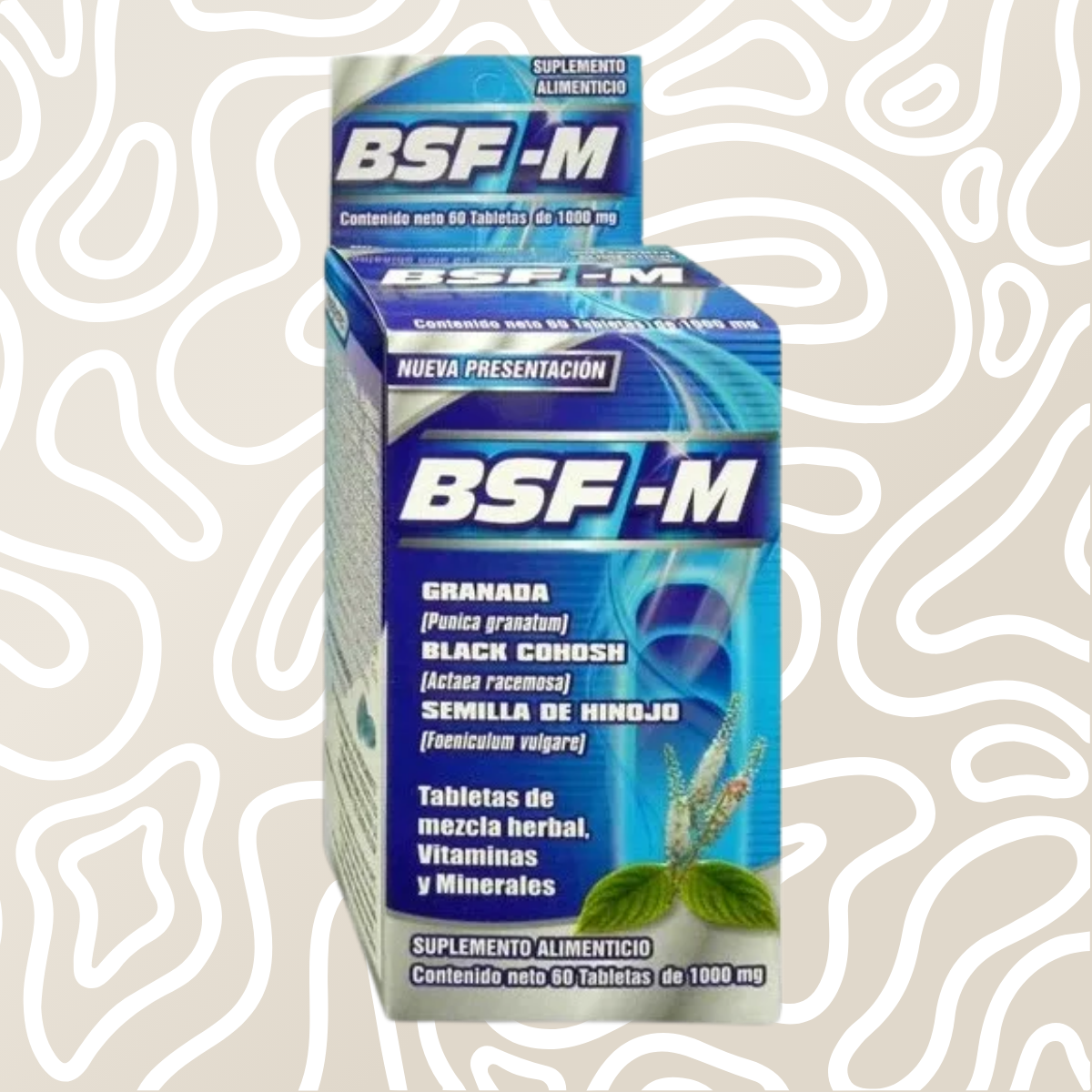 Suplemento Masculino BSF-M 90 Tabletas 1000mg Hombre - Image 3
