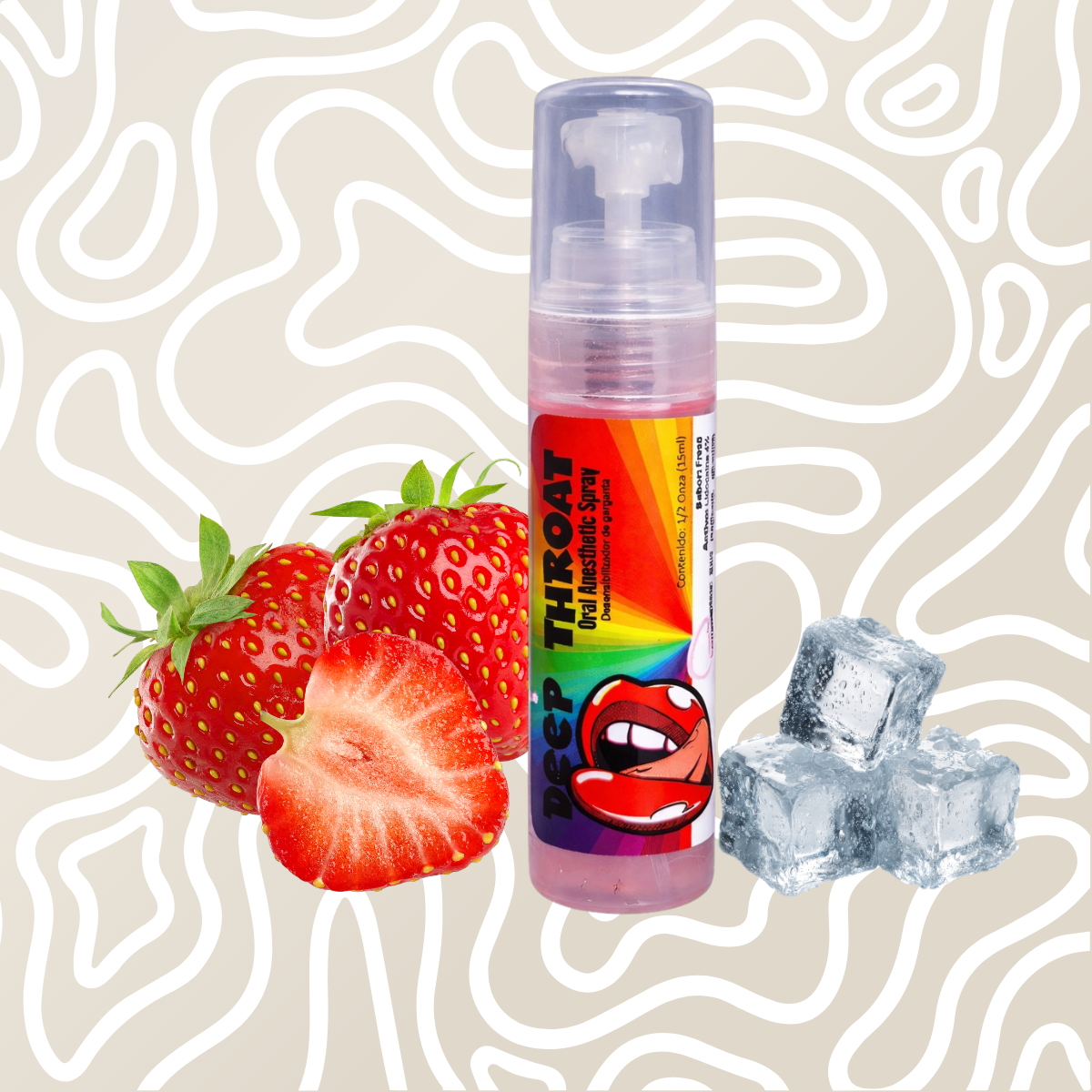Spray Desensibilizante Garganta Fresa Lidocaína 4% 15ml