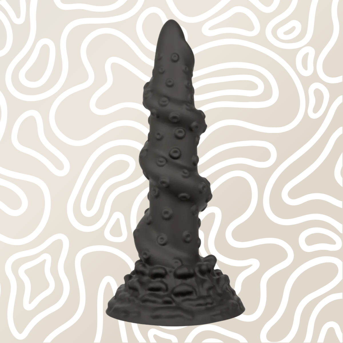 Dildo Tentáculo Negro Con Ventosa Texturizado Monster Dong Kraken - Image 8