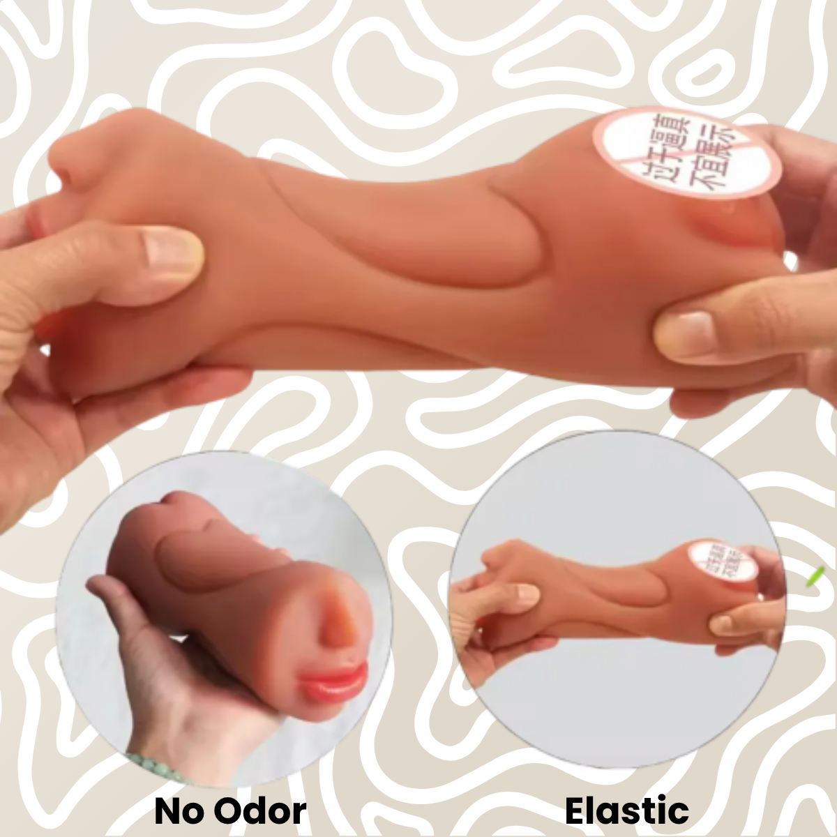 Masturbador Masculino 2 En 1 Boca Y Vagina Realista 17cm: imagen 6