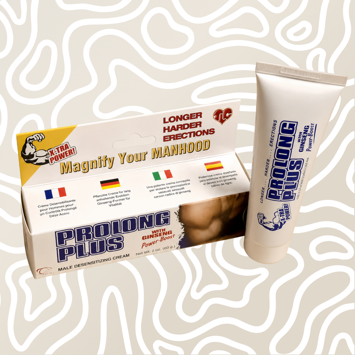 Crema Retardante Prolong Plus Con Ginseng Para Hombre 60 G - Image 6