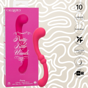 Vibrador Doble CalExotics Curvy 10 Velocidades Recargable: imagen 2