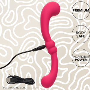 Vibrador Doble CalExotics Curvy 10 Velocidades Recargable: imagen 3