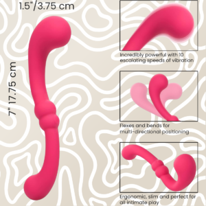 Vibrador Doble CalExotics Curvy 10 Velocidades Recargable: imagen 4