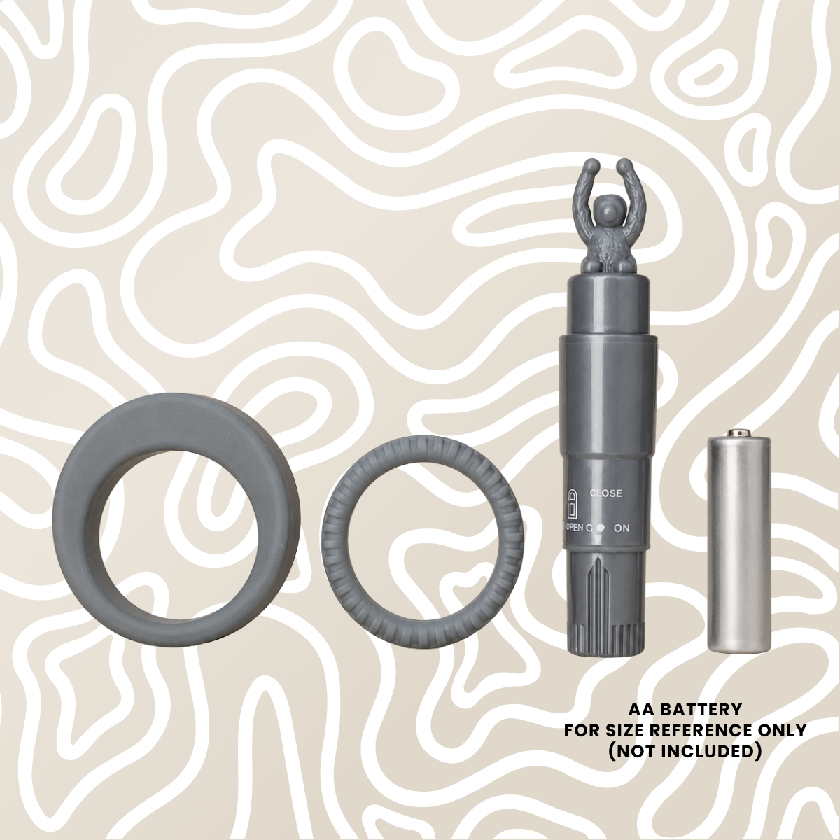 Cockring Vibrador con Tickler + 5 Anillos Ajustables Estimulador Masculino: imagen 6