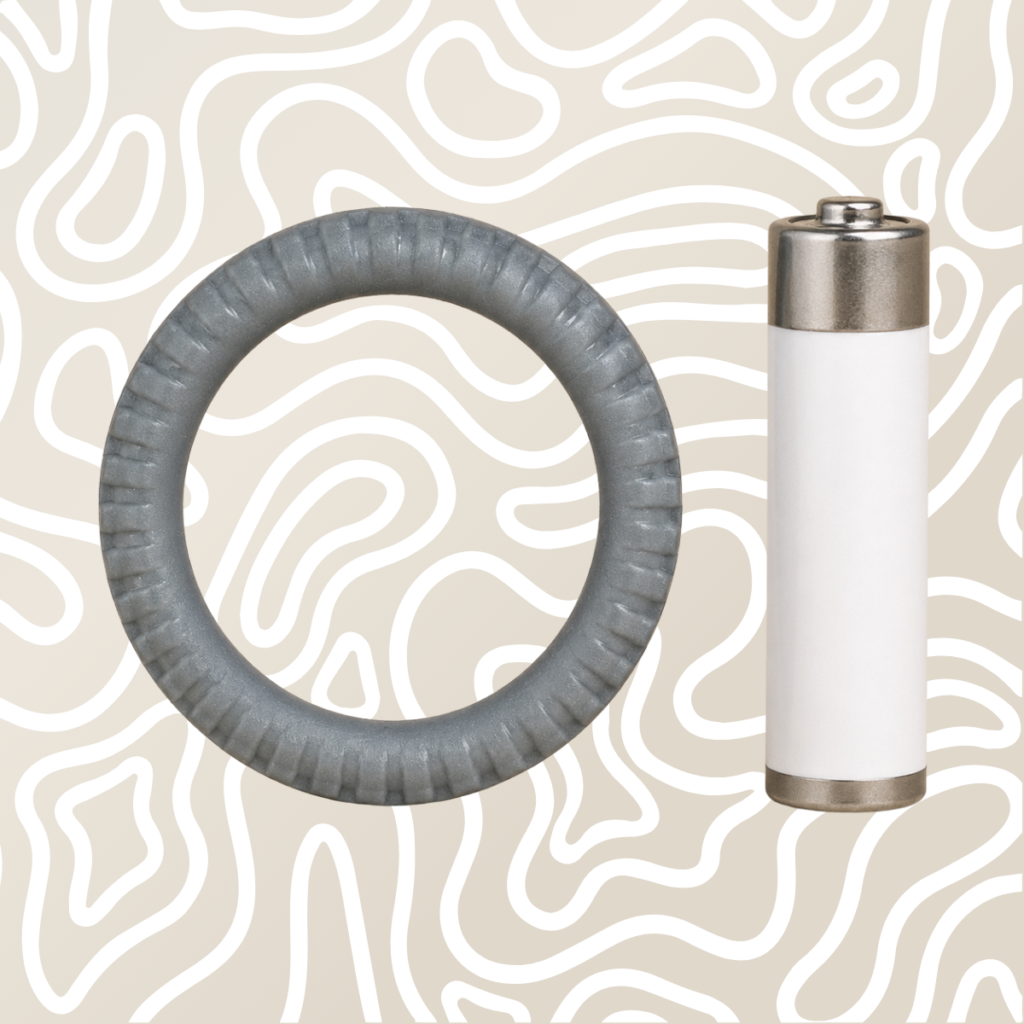 Cockring Vibrador con Tickler + 5 Anillos Ajustables Estimulador Masculino
