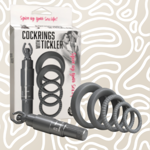 Cockring Vibrador con Tickler + 5 Anillos Ajustables Estimulador Masculino: imagen 8