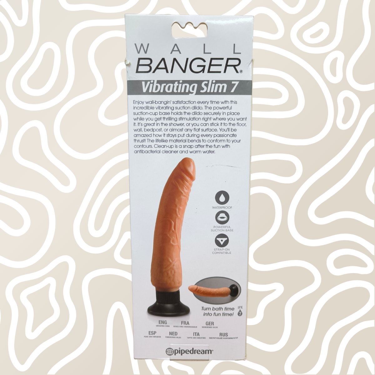 Dildo Vibrador Realista 7 Pulgadas IPX7 Base Succión: imagen 4