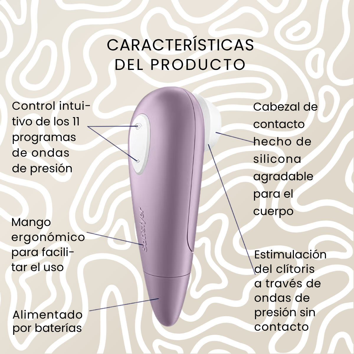 Satisfyer Number One Air Pulse Estimulador Clítoris 11 Intensidades: imagen 4