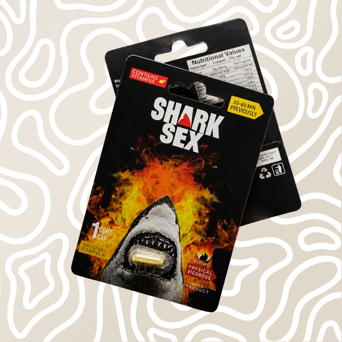 Shark Sex Cápsula Vigorizante Masculina Libido Erección 1 Pza: imagen 3