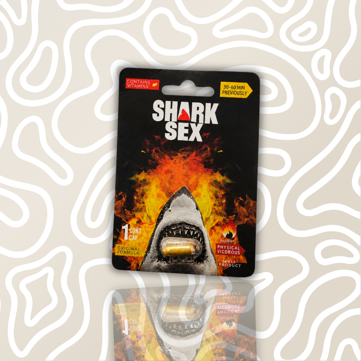 Shark Sex Cápsula Vigorizante Masculina Libido Erección 1 Pza: imagen 2
