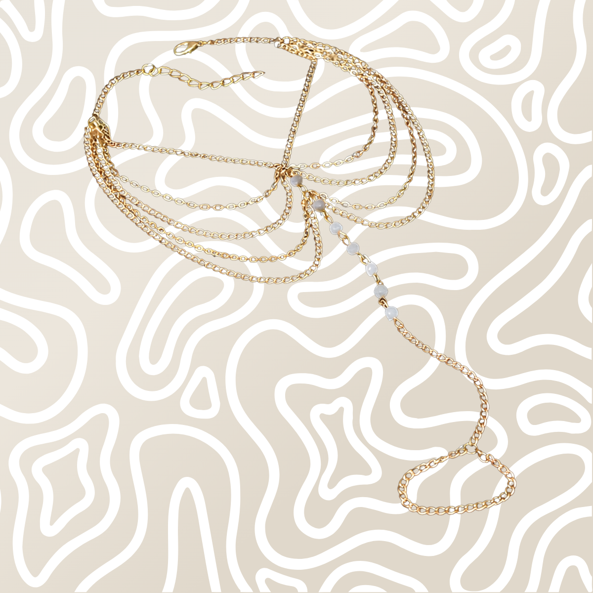 Tobillera Cadena Dorada Con Anillo Para Dedo Pie Mujer Elegante: imagen 1