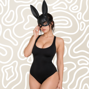 Máscara de Conejo con Orejas Ajustable Elástico Trasero para Disfraz y Juego de Pareja: imagen 9