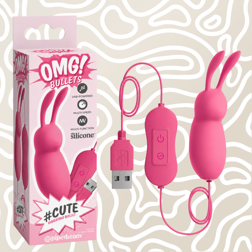 Bala Vibradora Conejo USB OMG Bullets 17 Patrones + 3 Velocidades