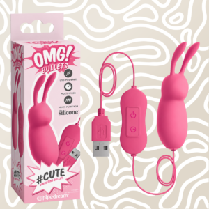 Bala Vibradora Conejo USB OMG Bullets 17 Patrones + 3 Velocidades