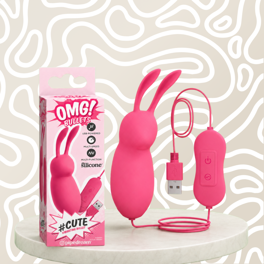 Bala Vibradora Conejo USB OMG Bullets 17 Patrones + 3 Velocidades