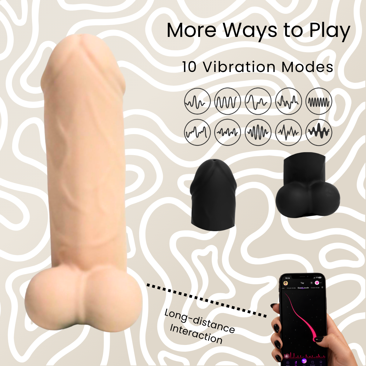 Vibrador Mini Bluetooth con App y 10 Modos de Vibración: imagen 4